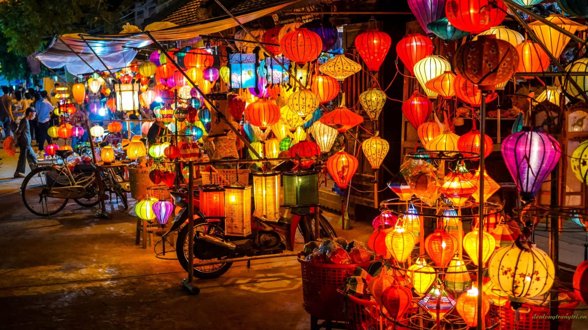 On full moon nights, Hoi An glows with shimmering beauty